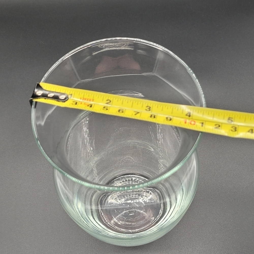 Clear Glass Flower Vase Waisted Flared Top​​​ - Picture 5 of 5